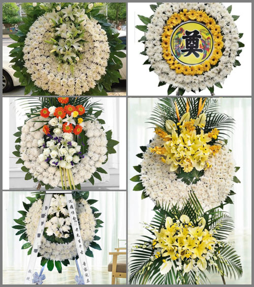 安徽六安市霍邱县城西湖乡邹台村花圈速递